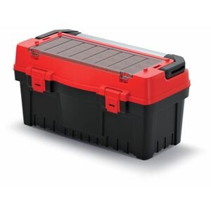 Kufr na nářadí s kov. držadlem EVO červený 594x288x308 (krabičky)