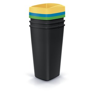 Odpadkový koš COMPACTA Q DROP SET, 3x25l