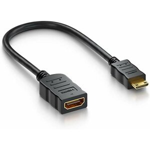 Adaptér Flexi HDMI Typ A samice - mini HDMI Typ C samec pro ohebné zapojení