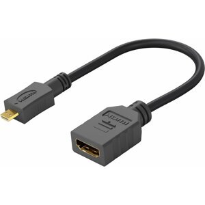 Adaptér Flexi HDMI Typ A samice - micro HDMI Typ D samec pro ohebné zapojení