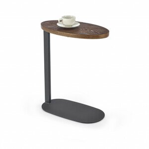 Konferenční stolek Delphi, ořechová / černá