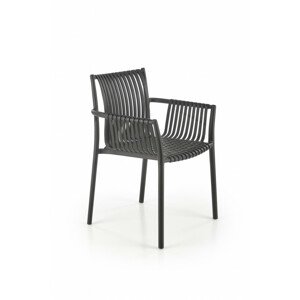 Plastová jídelní židle K492, černá