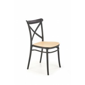 Jídelní židle K512, černá / hnědá