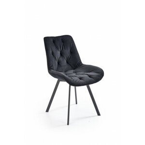 Jídelní židle K519, černá / černé nohy
