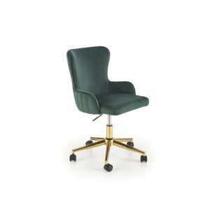 Kancelářská židle Timoteo, zelená / zlatá