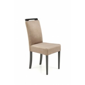 Jídelní židle Clarion 2, černá / monolith 09 (béžová)