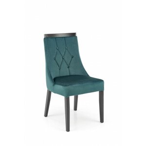 Dřevěná židle Royal, černá / monolith 37 (zelená)