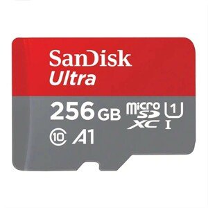 Paměťová karta Sandisk Ultra microSDXC 256GB 150 MB/s A1 Class 10 UHS-I, adapter