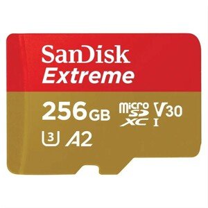 Paměťová karta Sandisk Extreme microSDXC 256GB Mobile Gaming 190MB/s / 130MB/s, A2 C10 V30 UHS-I U3
