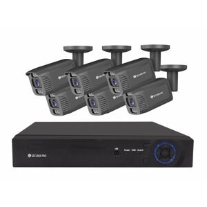 Kamerový set Securia Pro NVR6CHV5S-B IP, 5Mpx, 6 kamery, PoE NVR, černá