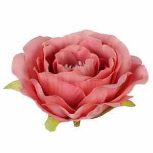 Růže, barva růžová. Květina umělá vazbová. Cena za balení 12 kusů. KN7002 PINK, sada 6 ks
