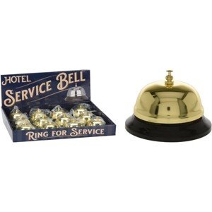 HOMESTYLING Hotelový zvonek recepční zlatý KO-C37008420