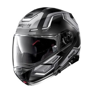 Moto helma Nolan N100-5 Upwind N-Com P/J (Velikost: S (56), Barva: Glossy Black-Red)
