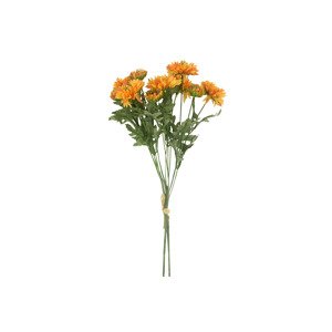 Jiřina, puget, barva oranžová. Květina umělá. KUM3300