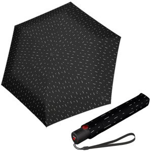 KNIRPS U.200 RAIN BLACK - elegantní dámský plně automatický deštník
