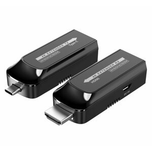 Extender USB-C na HDMI přes Cat5e/6/6a 4K@60Hz na 60m