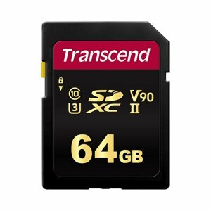 Paměťová karta Transcend 64GB SDXC UHS-II U3 MLC V90 (R 285MB/s | W 220MB/s)
