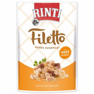 Kapsička RINTI Filetto kuře + kuřecí srdce v želé - Akční nabídka 26.06.-02.08.23