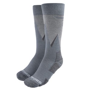 Kompresní ponožky z merino vlny Oxford Oxsocks šedé (Velikost: L (44,5-47), Barva: šedá)