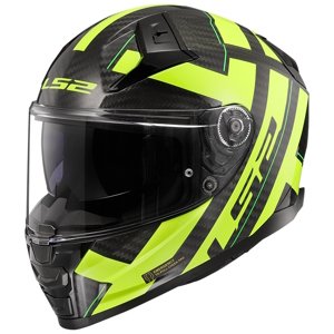 Moto přilba LS2 FF811 Vector II Carbon Strong Gl. Yellow (Velikost: 3XL (65-66))