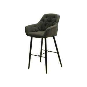 Židle barová čalouněná DONA podnož černá kovová Z216 (Provedení: Cm)