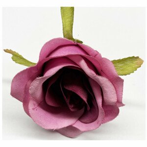 Růže, barva fialová. Květina umělá vazbová. Cena za balení 12 kusů. KN7024 PUR, sada 3 ks