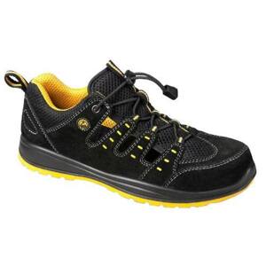 Sandál bezpečnostní kožený v kombinaci s textilem MEMPHIS 2115-S1 ESD NON METALIC v.38
