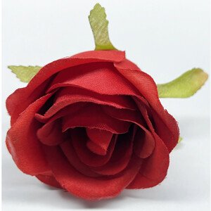 Růže, tmavě červená. Květina umělá vazbová. Cena za balení 12 kusů. KN7024 RED, sada 3 ks