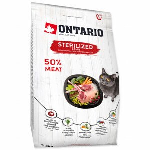 ONTARIO Cat Sterilised Lamb - Akční nabídka 01.09.-17.09.2023