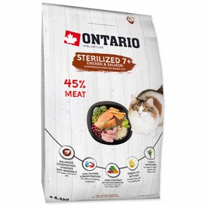 ONTARIO Cat Sterilised 7+ - Akční nabídka 01.09.-17.09.2023