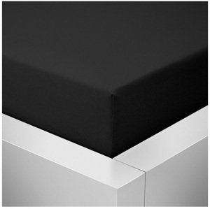 Prostěradlo Jersey Lux 160x200 cm černá