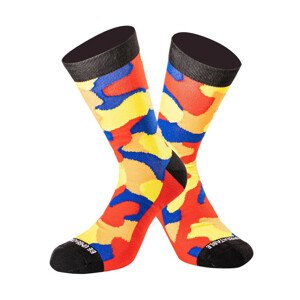 Ponožky Undershield Camo Short žlutá/červená/modrá (Velikost: 35/38)