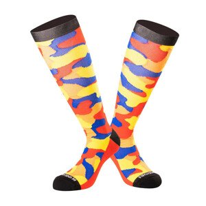 Vysoké ponožky Undershield Camo Tall žlutá/červená/modrá (Velikost: 39/42)