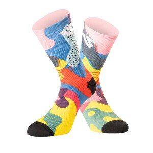 Ponožky Undershield Funky Camo růžová/modrá/žlutá (Velikost: 42/46)