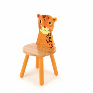 Židle Tidlo dřevěná Animal leopard