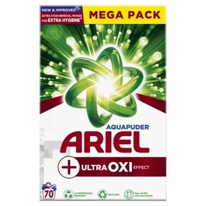 Ariel +Extra Clean Power mega pack box prací prášek, 70 praní 4,55 kg