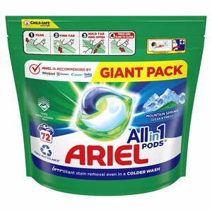 Ariel All-in-1 PODS Mounting Spring gelové kapsle na praní, 72 praní 72 ks
