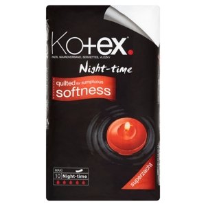 Kotex Night-time vložky maxi 10 ks
