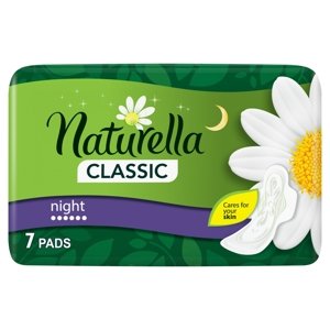 Naturella Classic Night Hygienické vložky s křidélky a vůní heřmánku 7 ks
