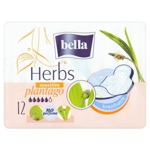 Bella Herbs Plantago Hygienické vložky s křidélky 12 ks