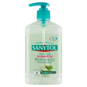 Sanytol dezinfekční hydratující mýdlo aloe vera & zelený čaj 250 ml
