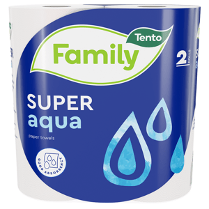 Tento Family Super Aqua papírové kuchyňské utěrky 2vrstvé 2 ks