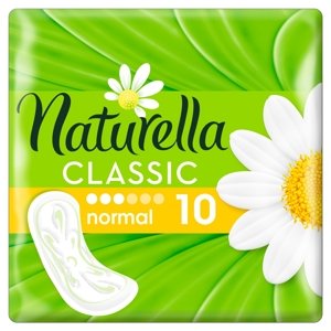 Naturella Classic Normal Hygienické Vložky s vůní heřmánku 10 ks
