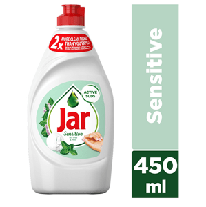 Jar Sensitive Tea Tree & Mint prostředek na ruční mytí nádobí 450 ml