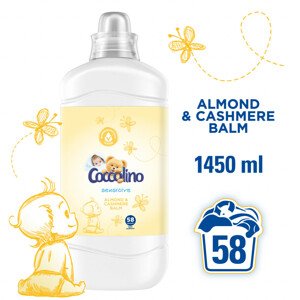 Coccolino aviváž Sensitive Cashmere & Almond , 58 praní 1,45 l