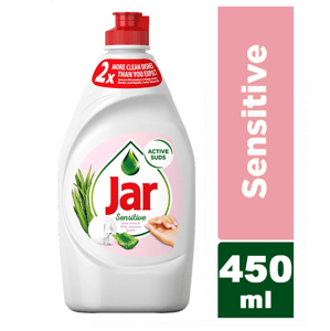 Jar Sensitive Aloe Vera&Pink Jasmin tekutý prostředek na mytí nádobí 450 ml