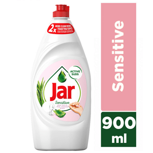 Jar Sensitive Aloe Vera & Pink Jasmine tekutý prostředek na mytí nádobí 900 ml