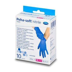 Peha-soft nitrile Fino bezlatexové nepudrované gumové rukavice velikost M 10 ks