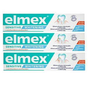 Elmex Sensitive Whitening zubní pasta 3 x 75 ml