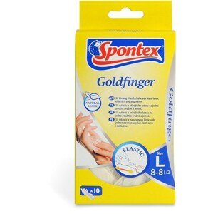 Spontex Goldfinger rukavice jednorázové latexové vel. L 10 ks/bal.